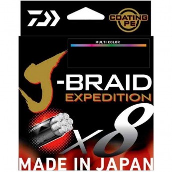 Леска DAIWA J-BRAID EXPEDITION×8E 0.16mm-300m MULTI COLOR